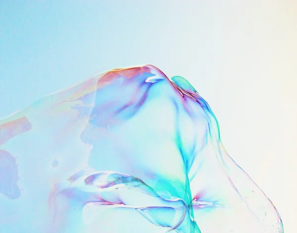 Крупним планом мильна бульбашка сучасний простий абстрактний дизайн з копійкою — стокове фото