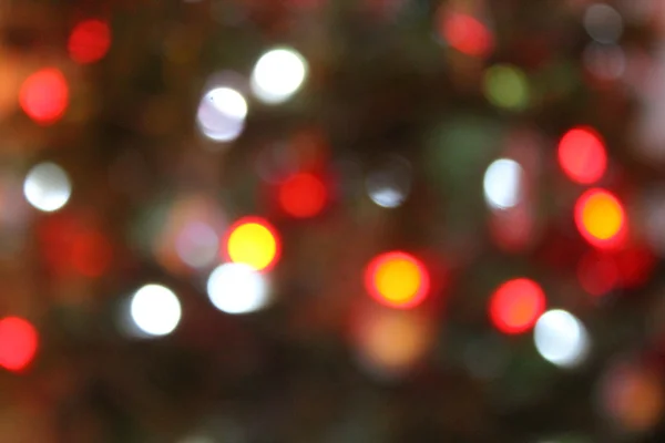 Abstract Bokeh Christmas background circles of light defoccussed — Stock Photo, Image