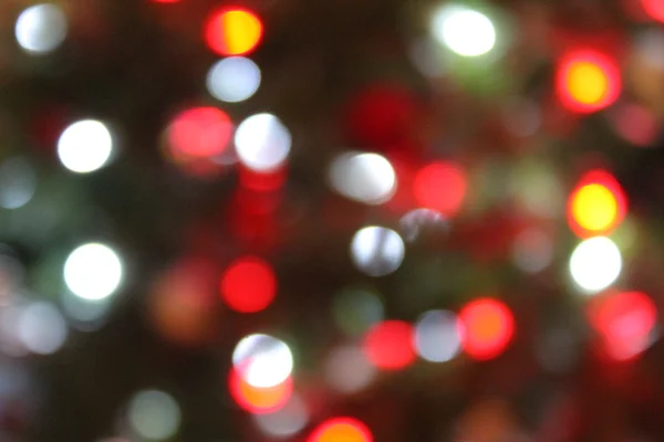 Resumen Círculos de luz de Navidad de Bokeh — Foto de Stock