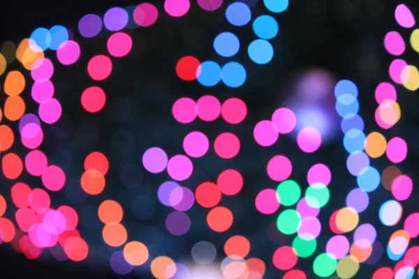 Abstract Bokeh Circoli di luce natalizi — Foto Stock