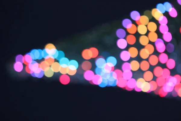 Resumen Círculos de luz de Navidad de Bokeh —  Fotos de Stock