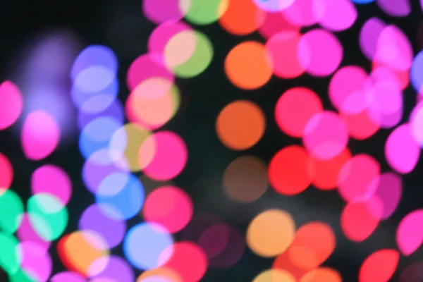 Abstrakte Bokeh-Weihnachtskreise aus Licht — Stockfoto