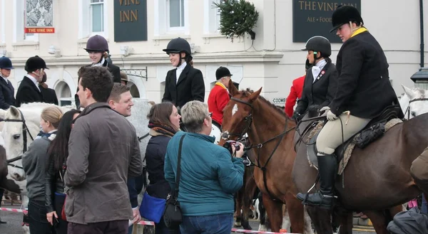 Fox Hunt Tenterden Kent Inghilterra Regno Unito Dec 26Th 2019 — Foto Stock