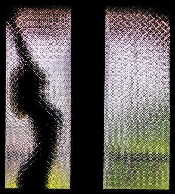 Kendine germe kadın silüeti