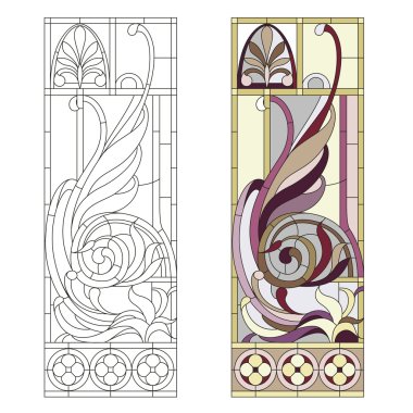 stained glass pattern clipart