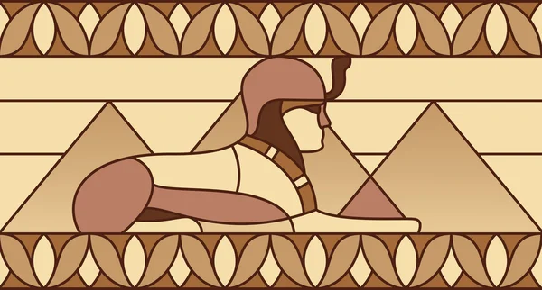 Wzór z starożytne symbole egipskie — Wektor stockowy
