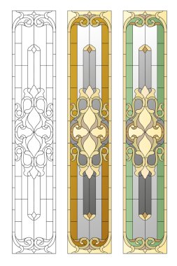 stained glass pattern clipart