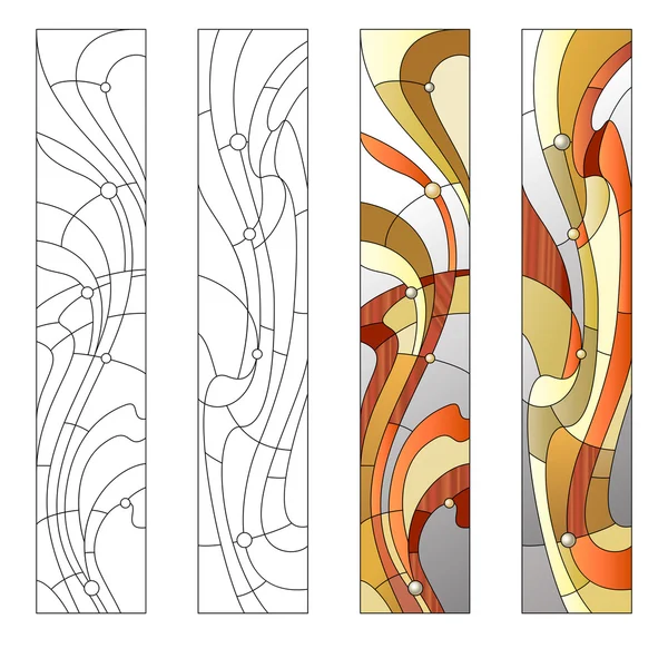 ステンド グラスのパターン — ストックベクタ