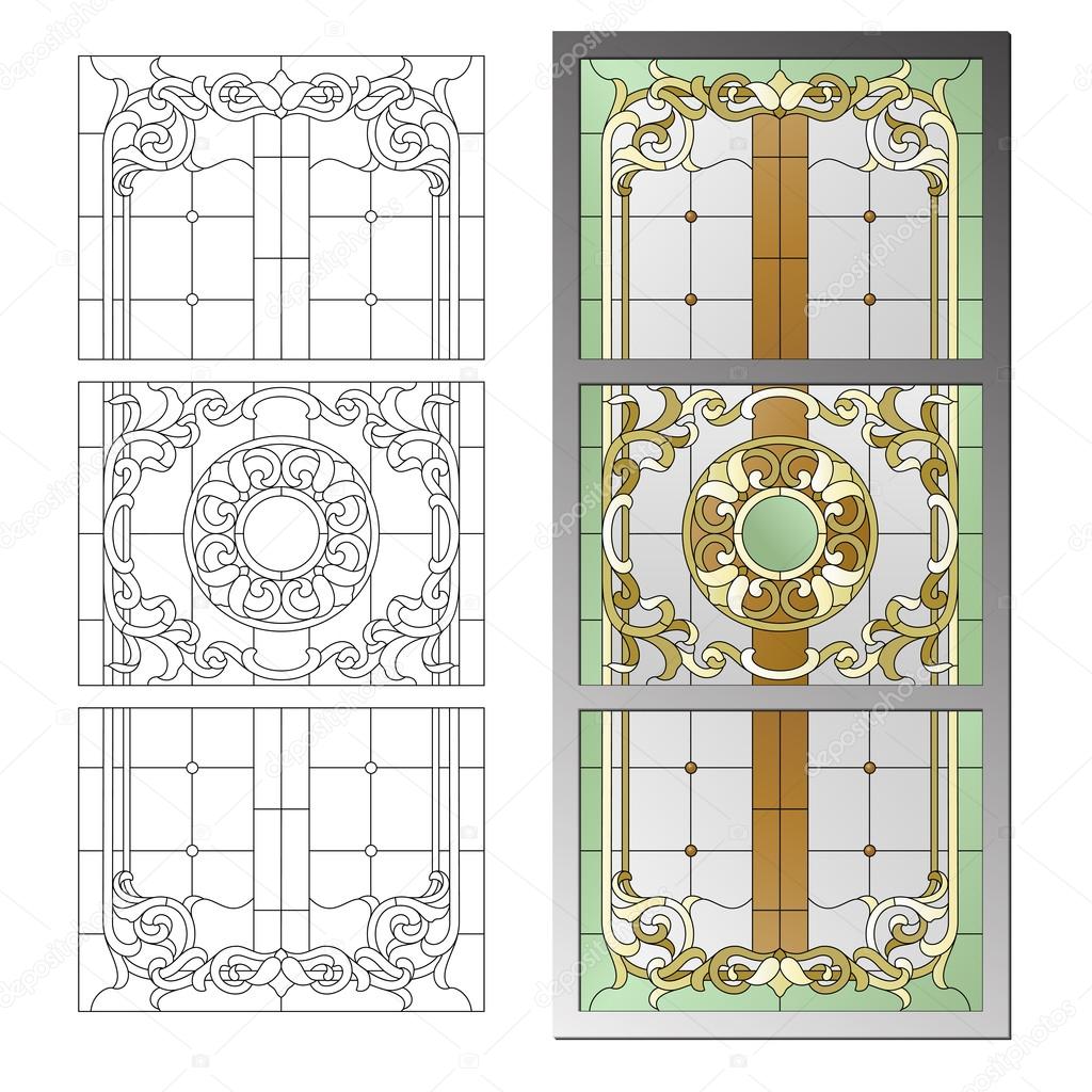 stained glass pattern