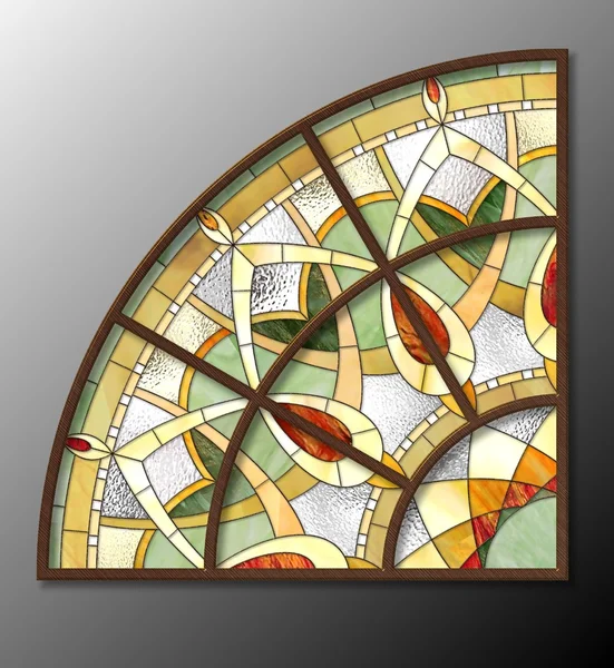 Gebrandschilderd glas patroon — Stockfoto