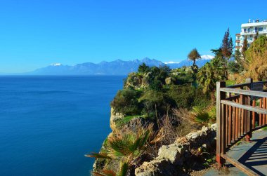 Akdeniz manzarası ve Antalya 'nın Türkiye gezisi