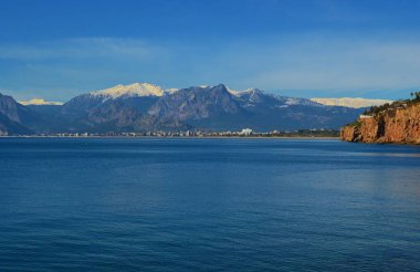 Antalya 'daki Akdeniz manzarası. Türkiye