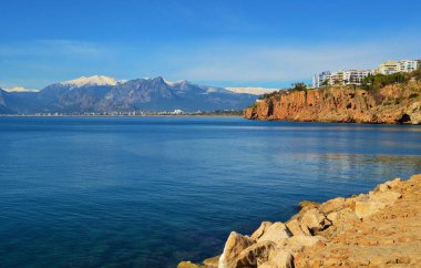 Antalya 'daki Akdeniz manzarası. Türkiye