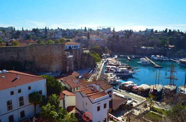 Vue Kaleici Vieux Port Antalya Turquie — Photo