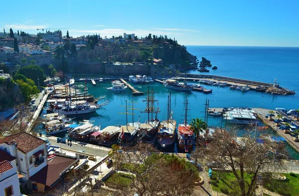 Vue Kaleici Vieux Port Antalya Turquie — Photo