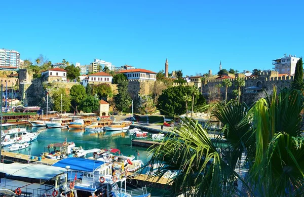 Vue Kaleici Vieux Port Antalya Turquie — Photo