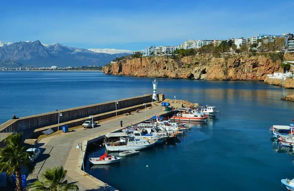 Vue Kaleici Vieux Port Antalya Turquie — Photo