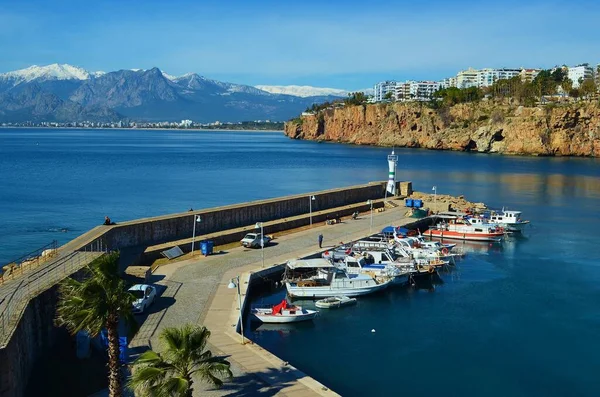 Vue Kaleici Vieux Port Antalya Turquie — Photo