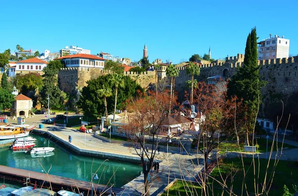 Vue Kaleici Vieux Port Antalya Turquie — Photo