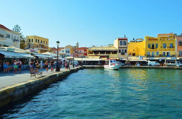 Port Dans Vieille Ville Canée Crète Grèce — Photo