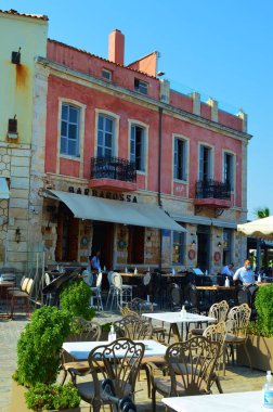 Yunanistan 'ın Girit adasındaki eski Chania kentinin mimarisi