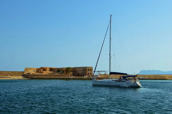 Porto Velho Chania Ilha Creta Grecia — Fotografia de Stock