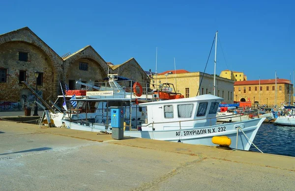 Girit Adası Yunanistan Daki Eski Liman — Stok fotoğraf