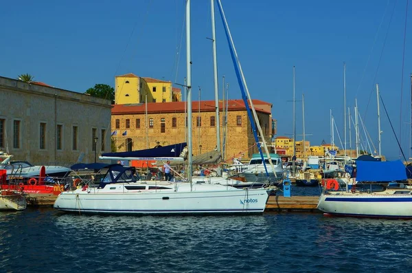 Vieux Port Canée Île Crète Grèce — Photo