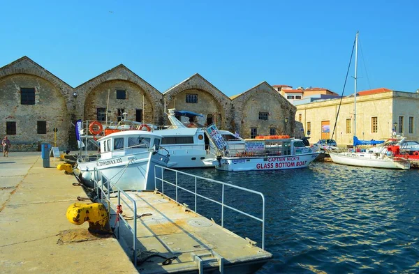 Vieux Port Canée Île Crète Grèce — Photo