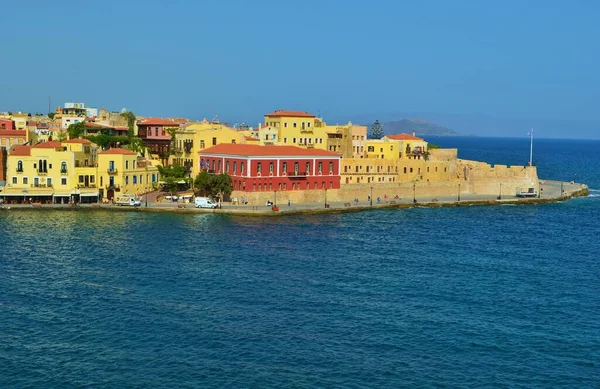 Arquitetura Cidade Velha Chania Ilha Creta Grécia — Fotografia de Stock