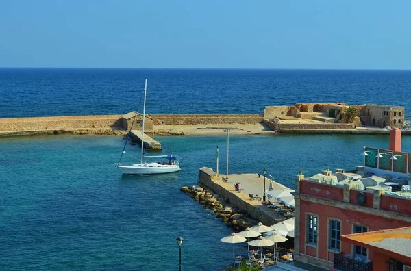 Port Dans Vieille Ville Canée Île Crète Grèce — Photo