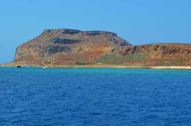 Yunanistan 'ın batı Girit kentindeki Gramvousa adası