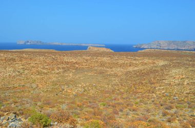 Yunanistan 'ın batı Girit kentindeki Gramvousa adası