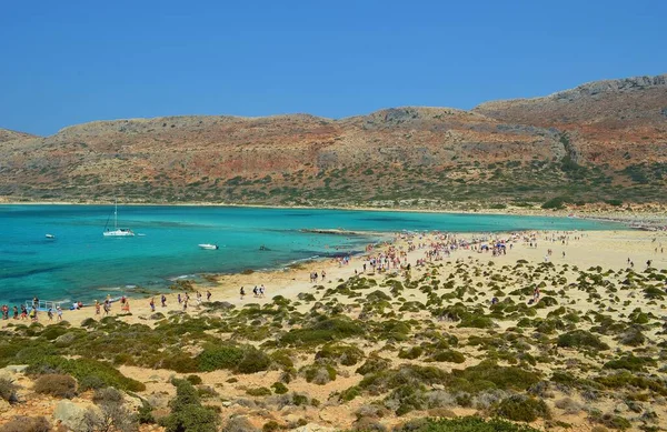 Spiaggia Balos Nell Isola Creta Occidentale Grecia — Foto Stock