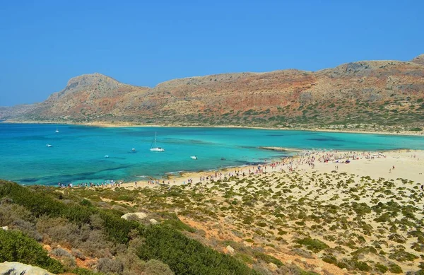 Balos Una Spiaggia Pittoresca Sull Isola Creta Grecia — Foto Stock