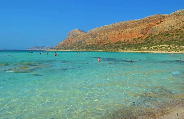 Balos Una Spiaggia Pittoresca Sull Isola Creta Grecia — Foto Stock