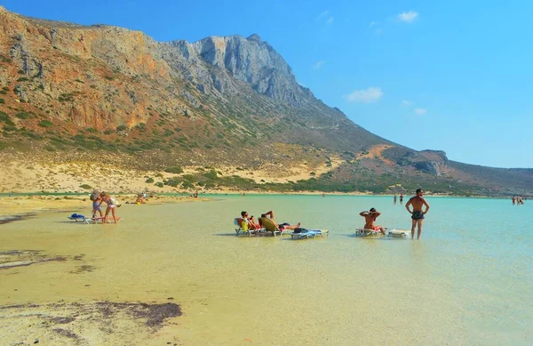 Balos Strand Westen Kretas Griechenland — Stockfoto