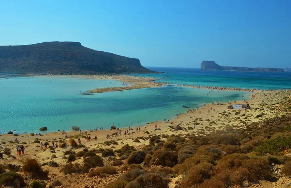Balos Een Pittoresk Strand Kreta Griekenland — Stockfoto