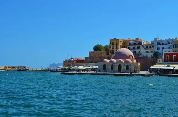 Yunanistan Girit Adasındaki Eski Chania Kentinin Setin Manzarası — Stok fotoğraf