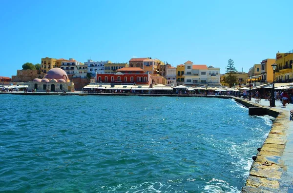 Yunanistan Girit Adasındaki Eski Chania Kentinin Setin Manzarası — Stok fotoğraf