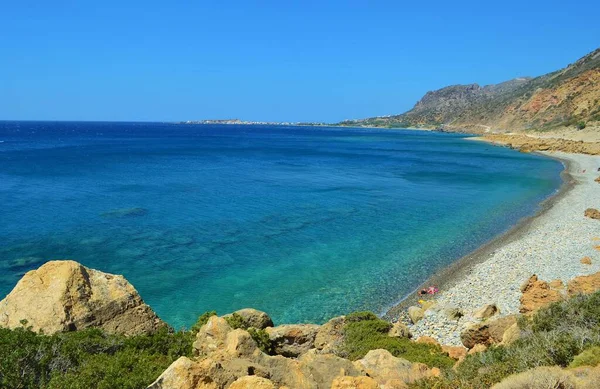 View Mediterranean Sea South Coast Crete Greece — Stock Photo, Image