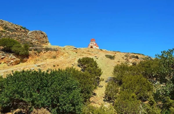 Ortodoxní Kostel Horách Jihu Kréty Řecko — Stock fotografie