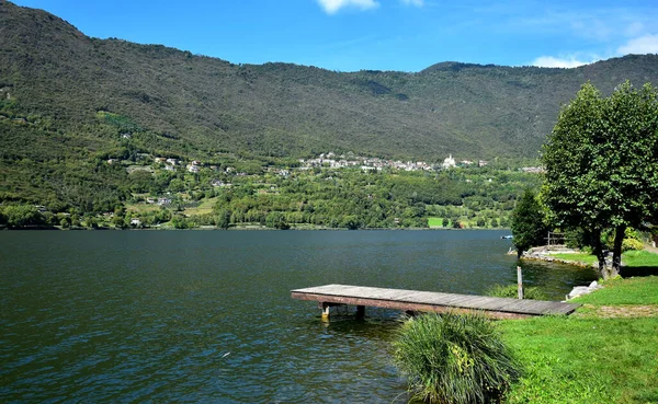 Belo Lago Endine Perto San Felice Lago Bergamo Lombardia Itália — Fotografia de Stock