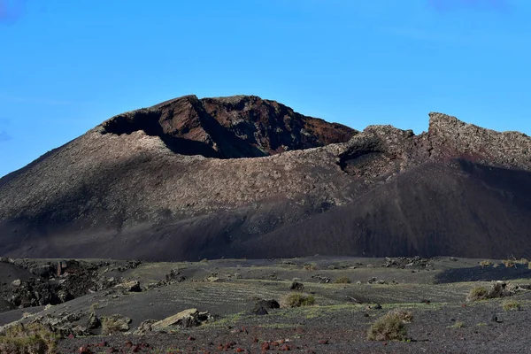 Prachtig Vulkanisch Landschap Lanzarote Canarische Eilanden Spanje — Stockfoto
