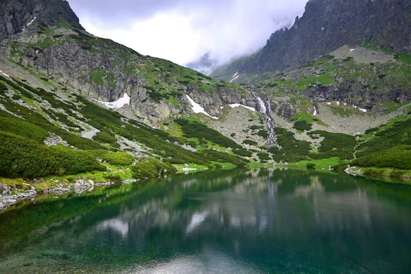 Landschaft Der Hohen Tatra Mit Bergen Velicke Pleso See Und — Stockfoto