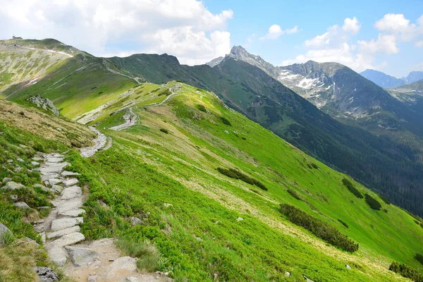 Ridgeway Góry Kasprov Vrch Wzdłuż Granicy Polsko Słowackiej Tatry Wysokie — Zdjęcie stockowe