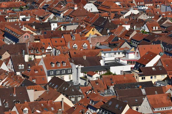 Old Town Heidelberg View Castle Roofs Germany — Stock Photo, Image