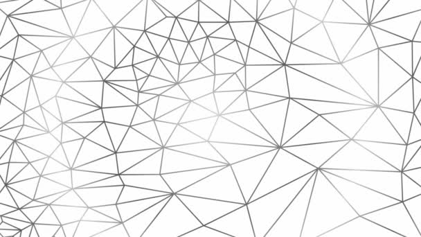 Animated abstract linear geometric background from triangles. Flat vector illustration on white background.