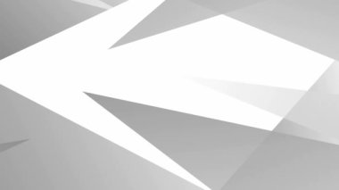 Animasyon geometrik gri arka plan. Üçgenler beyaz zemin üzerinde görünür. Vektör illüstrasyonu.