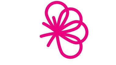 Animasyon macenta doğrusal çiçek yavaş yavaş çizilir. Çiçeğin pembe çizgi sembolü. Bahar kavramı, doğa, yaz, güzellik, bahçe. Döngülü video. Vektör illüstrasyonu beyaz arkaplanda izole edildi.